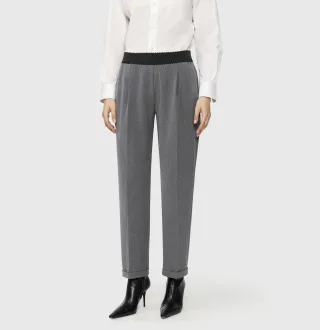MAC - MAC JEANS - CHINO SMART, Light Flanell grau - Gr. - 34