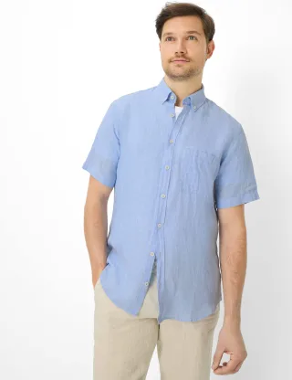 Brax Herren Hemd Style DAN sky, hellblau, Gr. XXXL