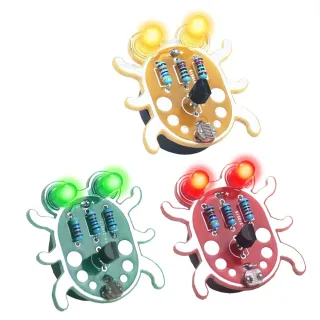 Electronic DIY Weevil Eye LED Light Kit Multiple Color Easy Assembly Student Experiment DIY Light Module Kit for Solderi