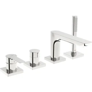Hansa Hansaligna Fertigmontageset 06442473 chrom, Einhandmischer für alle 4-Loch-Einbausets