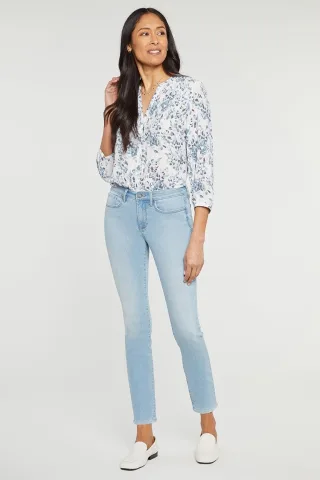 Alina Slim-Fit-Jeans Hellblau Premium-Denim