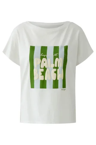 Miss Lagotte - T-Shirt grün/weiß - Gr. - 38
