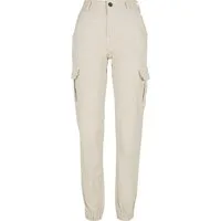 URBAN CLASSICS Cargohose Urban Classics Damen Ladies High Waist Cargo Pants (1-tlg)