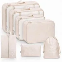 ibettertec Wäschesack Kofferorganizer 7-teiliges Set, Packing Cubes, Reise Packtaschen (Kofferorganizer Koffer Organizer Set 7-teiliges, Packing Cubes, Reise Packtaschen)