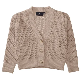 BASEFIELD - Md.-Strickjacke warm taupe - Gr. - 110