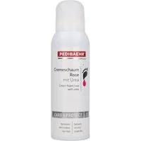 Pedibaehr Fußschaum Pedibaehr Fuß-Cremeschaum Rose 125ml für besonders trockene Haut, 1-tlg., mit Pfirsichkernöl, Hyaluronsäure und 10% Urea