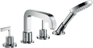 Hansgrohe 4-Loch Wannenarmatur Axor Citterio F-Set f.Wannenrand chrom mit Hebelgriff, 39446000 39446000