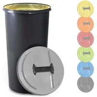 KUEFA Müllsackständer BSC 60L Mülleimer Gelber Sack, inkl. Klemm-Ring, UV-beständig