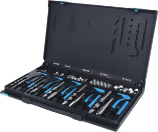 KS Tools Nirostahl Gewinde-Reparatur-Satz M5-M12, 130-tlg - 150.6150