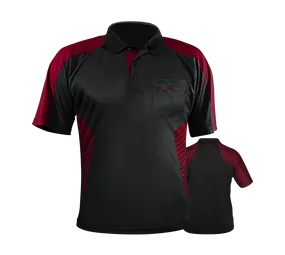 Harrows Vivid Dartshirt Black/DeepRed