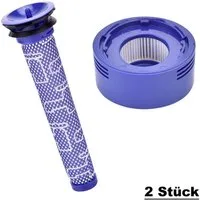 CoolGadget HEPA-Filter 2x Ersatzfilter für Dyson V7 / V8, Zubehör für Für Dyson, Premium Hepa Ersatz Filter aus dem Zubehör 100% passgenau
