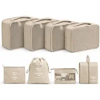 TK Gruppe Kofferorganizer Koffer Organizer 8er – Kofferorganizer Packtaschen Packwürfel Reisen (Set, 8er Set)