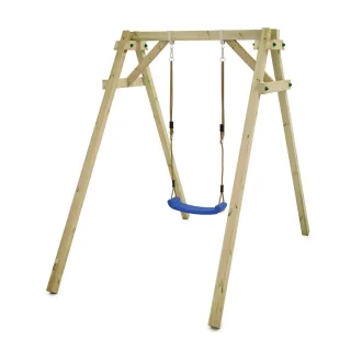 Kinderschaukel aus Holz Smart One - Stabile Gartenschaukel für Kinder - Wetterfeste Einzelschaukel mit A-Struktur für kleine Gärten - Wickey