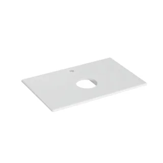 VitrA New Metropole Konsolenplatte 80 x 50 cm zu Aufsatzschale rund Weiß Hochglanz,7546B403-1826 7546B403-1826