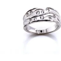 Sogni d'oro Silberring mit Zirkon weiß, Silber 925