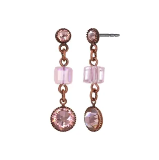 konplott - Ohrstecker - Cubes pink