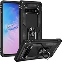 CoolGadget Handyhülle Armor Shield Case für Samsung Galaxy S10 6,1 Zoll, Outdoor Cover mit Magnet Ringhalterung Handy Hülle für Samsung S10