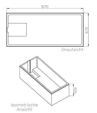 Neuesbad Wannenträger für Galatea Sunrise SE 160/70 L 160x70 SW 16331