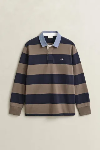 GANT - Classic Heavy Rugger faded taupe - Gr. - M