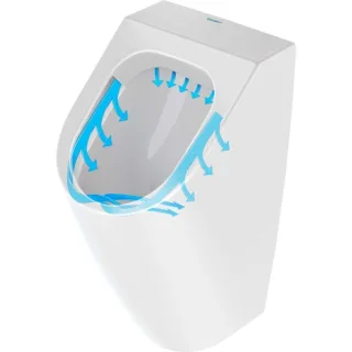 Duravit Soleil by Starck Urinal 2830300000 30x35cm, Zulauf von hinten, rimless, weiß, ohne Fliege