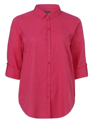 VIA APPIA DUE - Bluse Hemdkragen 1/1 Arm pink - Gr. - 44