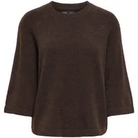 ONLY Strickpullover ONLSIMONI 3/4 PULLOVER KNT NOOS Materialmix, regular fit