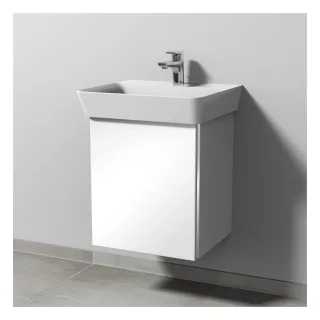 Sanipa 3way Waschtischunterbau zu Ideal Standard Connect Air Cube Waschtisch mit 1 Tür, Anthrazit-Ma BR64522
