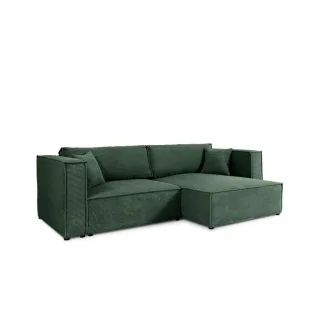 Furnisell Ecksofa, Grün, Textil, 4-Sitzer, seitenverkehrt montierbar, 245x148 cm, Wohnzimmer, Sofas & Couches, Wohnlandschaften, Ecksofas
