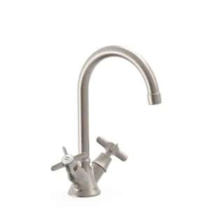 Tres 2 Griff Waschtischarmatur Mit Griff G3/8" flexible Anschlussschläuche, 24210901AC 24210901AC