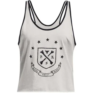 Under Armour - "Project Rock" Ärmelloses Oberteil für Damen, leger (Weiß)