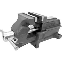 WELDINGER Schraubstock Schraubstock pro 100 mm leichtgängig feste Basis Rohrspannbacken, 1-St., extrem belastbar, Backen abnehmbar, Rohrspannbacken