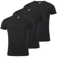 Young & Rich T-Shirt Herren Uni Basic rundhals Ausschnitt Unterziehshirt 1701 3er Pack (3er-Pack, 3-tlg., 3er-Pack) Rundhalsauschnitt unifarben kurzarm regular fit