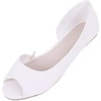 Sarcia.eu Ecrufarbene zehenfreie Ballerinas Ballerinaschuhe für Damen 38 EU Ballerina