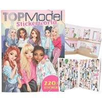 Depesche Stickerbuch DEPESCHE TOPModel Stickerbuch Stickerworld 16 Seiten 220 Sticker