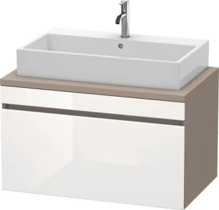 Duravit DuraStyle Konsolenwaschtischunterbau wandhängend Weiß & Basalt Hochglanz & Matt 900x548x512  DS531302243