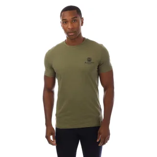 Aquascutum - "London" T-Shirt für Herren, Rundhalsausschnitt (Grün/Marine)