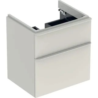 Geberit Smyle Square Unterschrank für Waschtisch, m. 2 Schubladen 58,4x61,7x47cm, sand-grau, 500352J 500352JL1