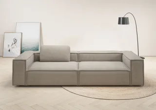 Home affaire 3-Sitzer "Watertown moderner 3-Sitzer" extra breites Sofa mit in eleganten Bezügen & großzügiger Sitzfläche