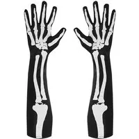 Widmann S.r.l. Kostüm Handschuhe Skelett 50 cm