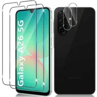 SmartUP Displayschutzglas 2X Schutzglas für Samsung Galaxy A26 5G Panzerfolie Display Kamera 9H für Für Samsung Galaxy A26 5G, kompletter Rundumschutz
