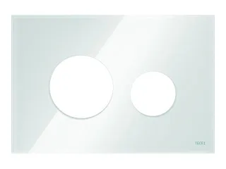 Tece loop Blende für WC-Betätigungsplatte Glas weiß glänzend, 9240671 9240671