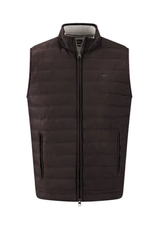 Fynch Hatton - Gesteppte Hybrid-Weste braun - Gr. - L