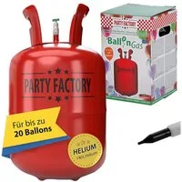 CEPEWA Helium Helium Ballongas für ca. 20 Ballons Luftballons