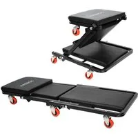 Arebos Transportroller 2-in-1 Montagerollbrett, 150 kg belastbar, 6 bewegliche Rollen, (Stück, 1-St., 360° drehbar), 150 kg belastbar, Stahlrahmen
