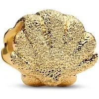 Pandora Bead 764057C00, Goldfarbener -Charm Muschel Mini
