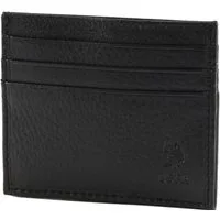 U.S. Polo Assn. Kartenetui Credit Card Holder, aus echtem Leder mit RFID-Blocker Schutz