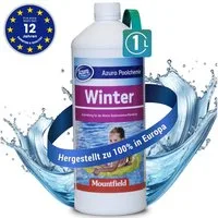 Azuro Poolpflege Winter Winterschutzmittel für Pool 1L/3L, Verhindert Kalkablagerungen & Erleichtert die Reinigung im Frühjahr