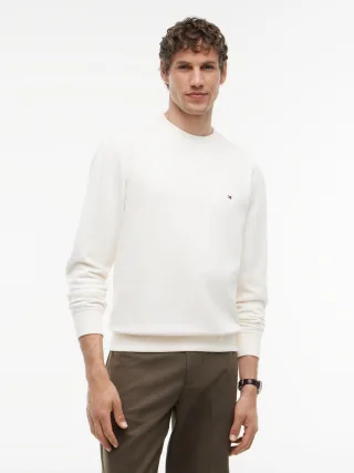 ESS SEASONAL FLEECE CREWNECK Ivory Petal - Gr. - S