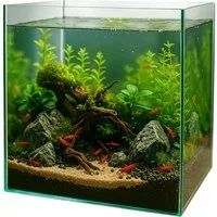 GarPet Aquarium Würfel Aquarium Becken 30 35 40 Glasaquarium Garnelen Aquarium