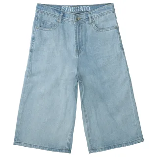 STACCATO - Kn.-Jeans-Bermudas, Baggy Fit light blue denim - Gr. - 176